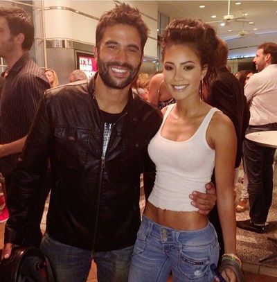 Ignacio Serricchio with his friend