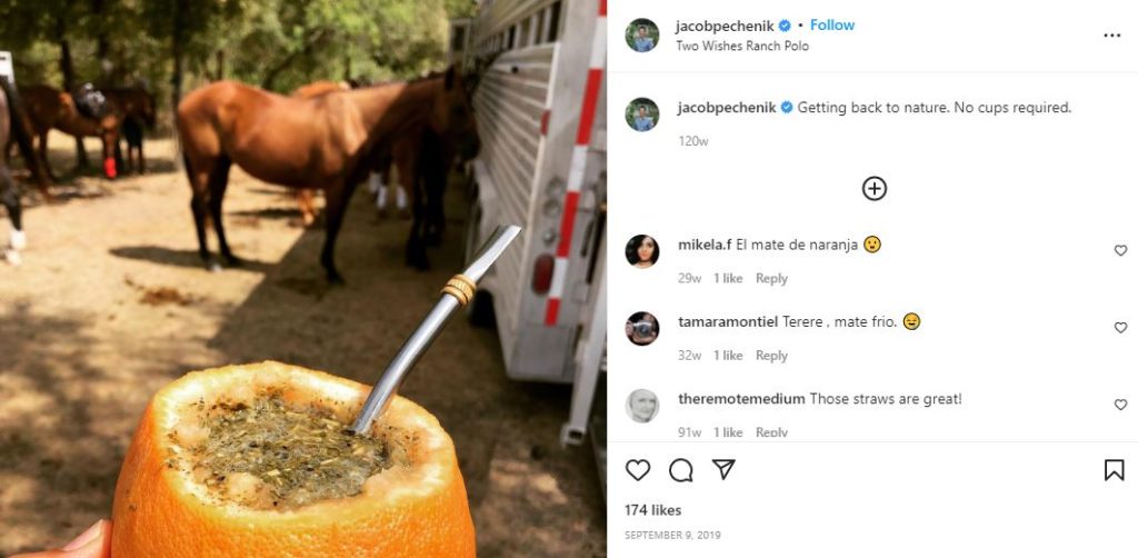 Jacob Pechenik's first IG post