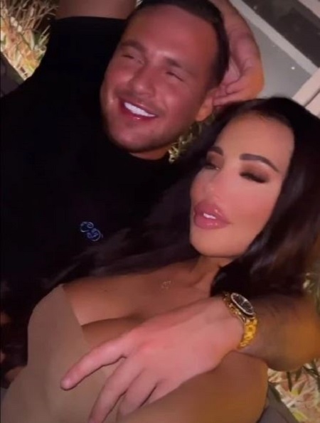 Jake McLean with his girlfriend Yazmin