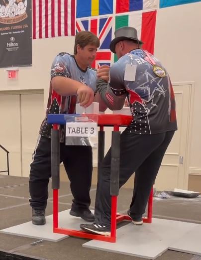 Jeff Dabe is an Arm wrestler