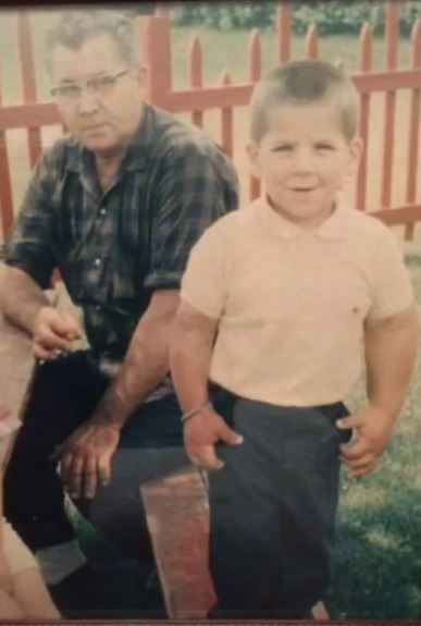Jeff Dabe old image with his dad