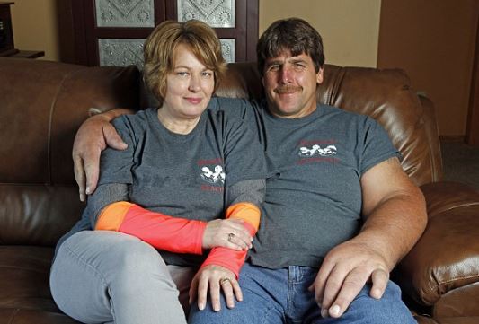 Jeff Dabe with his wife