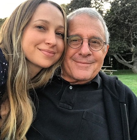 Jennifer Meyer with her father