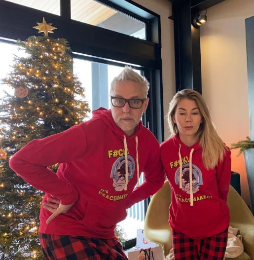 Jennifer with her boyfriend James Gunn