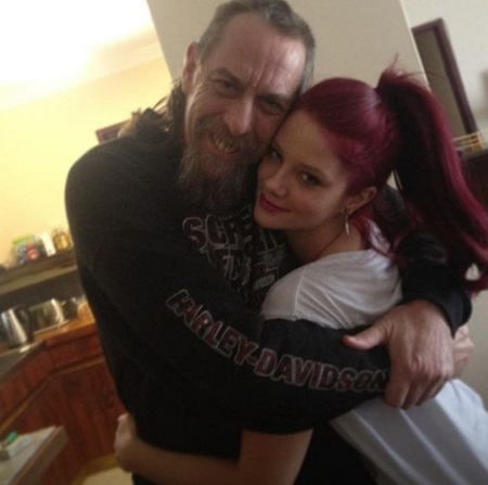 Jessika Power with her father
