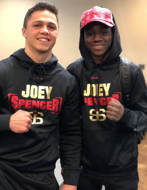 Joey Spencer with his brother