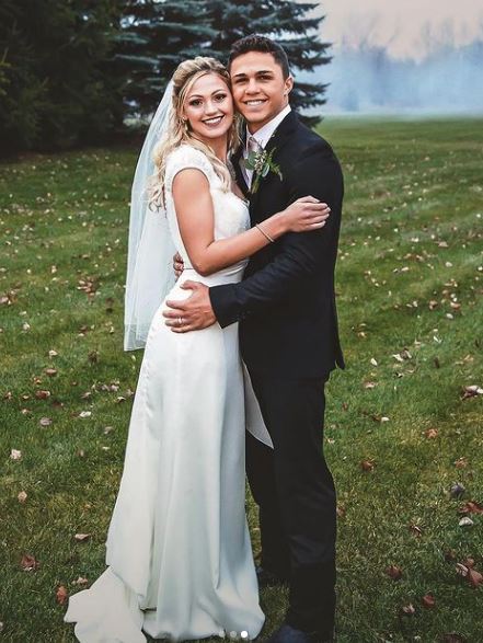 Joey Spencer with his wife