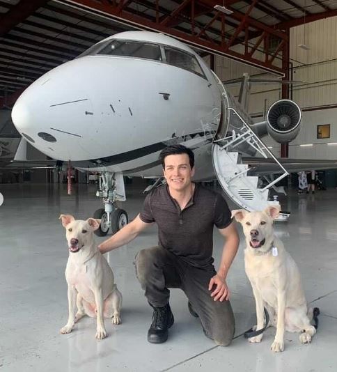 Joshua Orpin is a dog lover