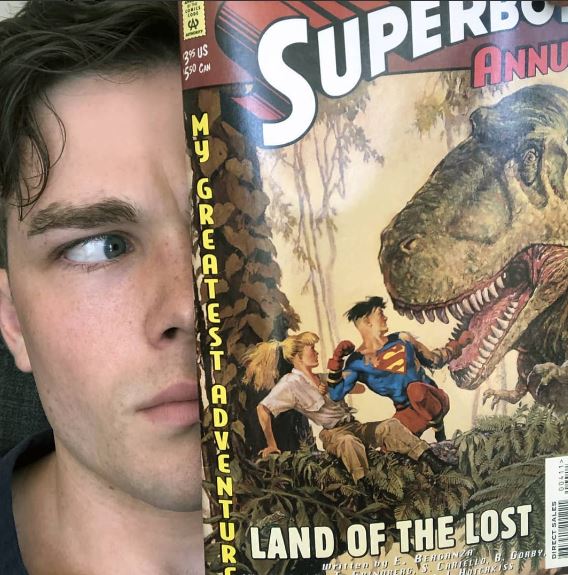 Joshua loves to read comics
