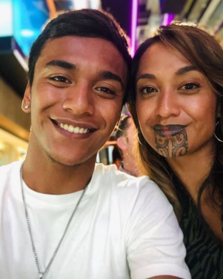 Kaipara with her son Whiti Tumai