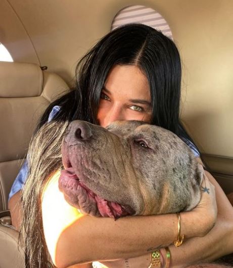 Karla with her pet dog