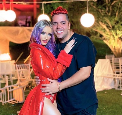Katie Angel with her lover named Carmelo Granado