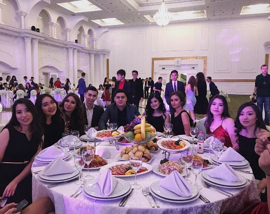 Kristina with her friends
