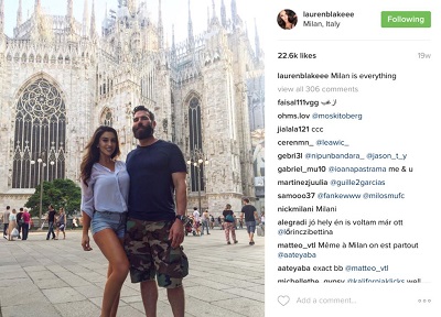 Lauren Blake with her ex boyfriend Dan Bilzerian
