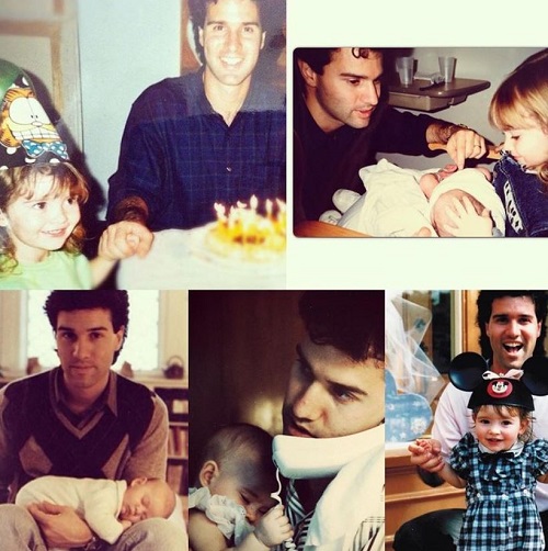Lauren Parsekian shared a collage of her childhood pictures with her father Thomas Parsekian