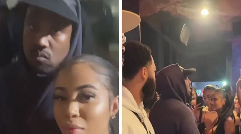 Lopez appeared with Kanye West at J Mulan's birthday party