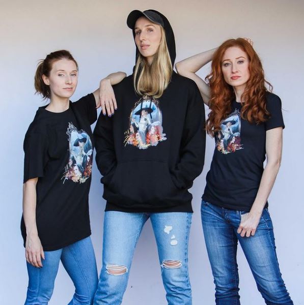 Maggie with her friends