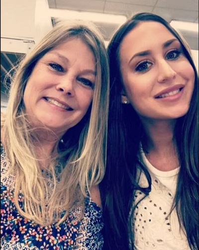 Maralee Nichols with her mother