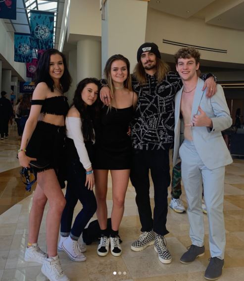Megan Nutt and her school friends
