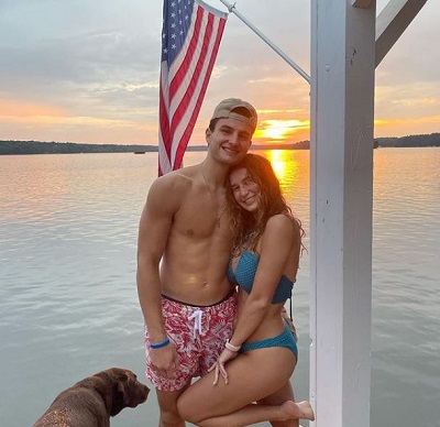 Michael Savarino with his friend