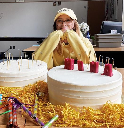 Mina on her 20th birthday