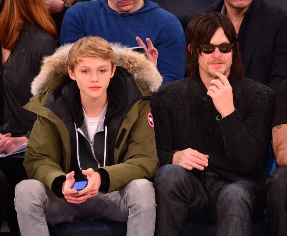 Mingus with his father Norman Reedus