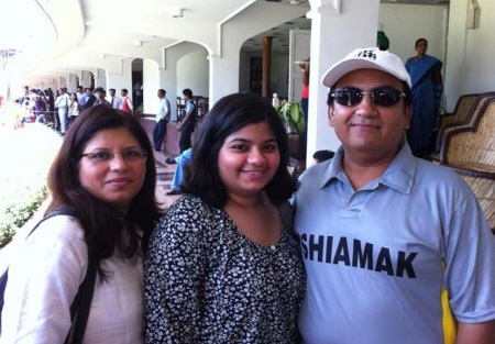 Neeyati Joshi [Dilip Joshi's Daughter] with her father and mother