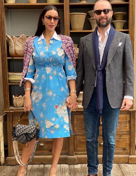 Noella Bergener with her husband