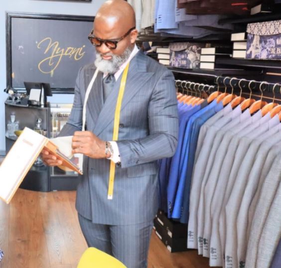 Nyonisela Sioh is a professional tailor