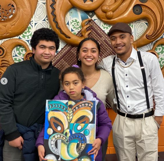 Oriini Kaipara's four children