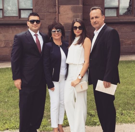 Paige with her family