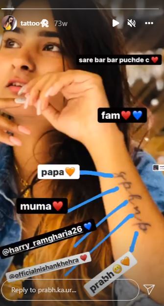 Prabh Kaur tattoo