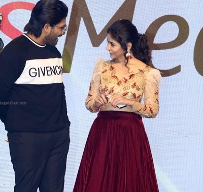 Priyanka Jawalkar with her crush Allu Arjun