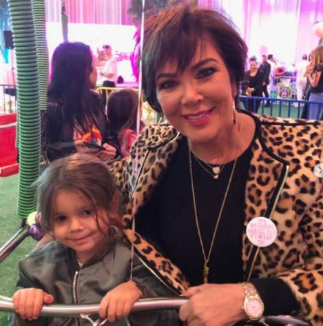 Reign Disick with his grandmother Kris Jenner