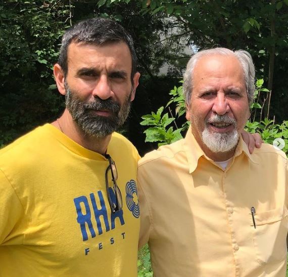 Reza with his father