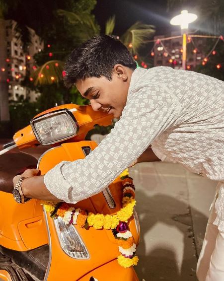 Rohit's first vehicle Vespa