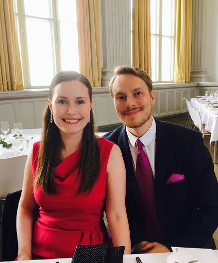 Sanna Marin and her husband Markus Räikkönen