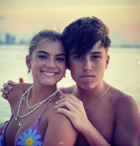Sarah Jade Bleau with her brother Zack