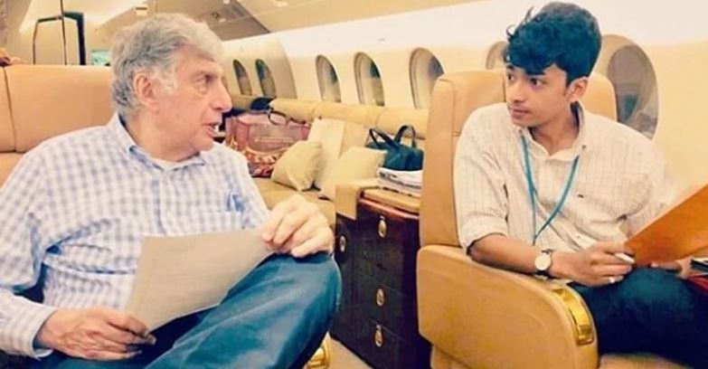 Shantanu with Ratan Tata