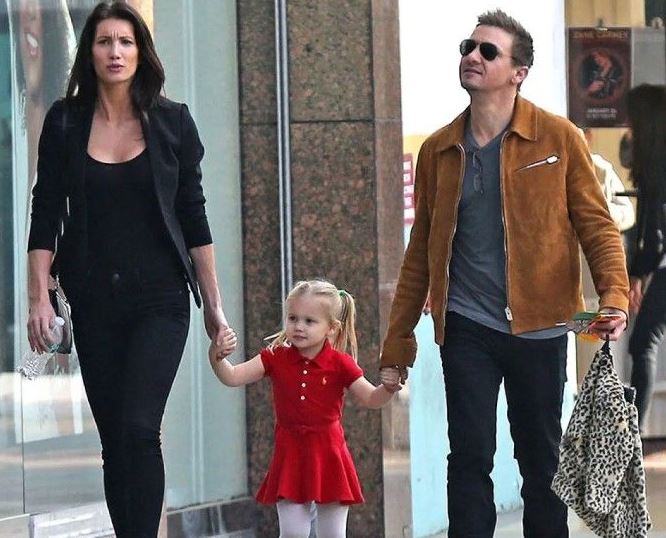 Sonni Pacheco with her ex-husband Jeremy Renner and daughter Ava Berlin Renner