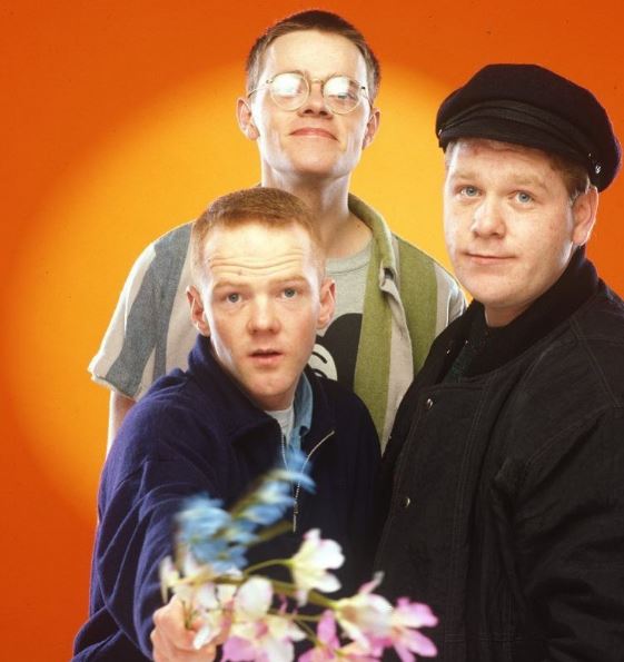 Steve Bronski with co-founders of Bronski Beat