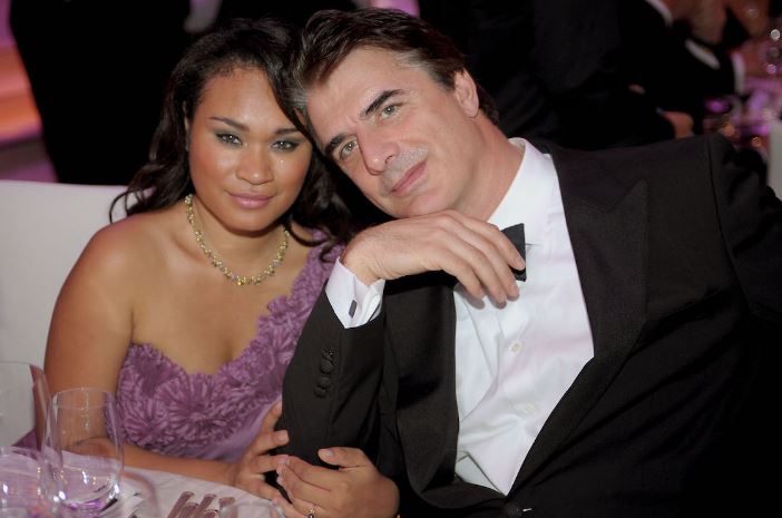 Tara Wilson with her husband Chris Noth