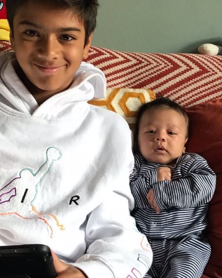 Tara Wilson's kids Keats Noth and Orion Christopher Noth