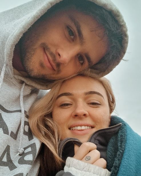 Tash with her partner Jack Higgs