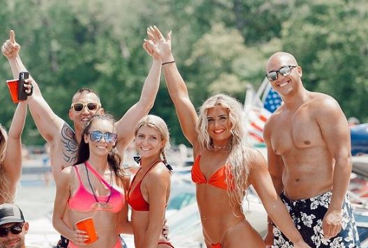 Tiffany Stratton with her friends