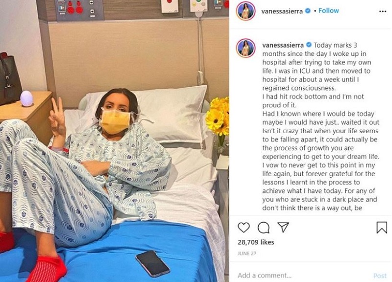 Vanessa Sierra tried taking her life