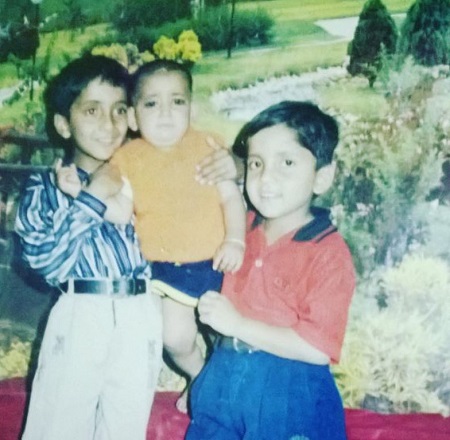 Vartika Jha childhood picture