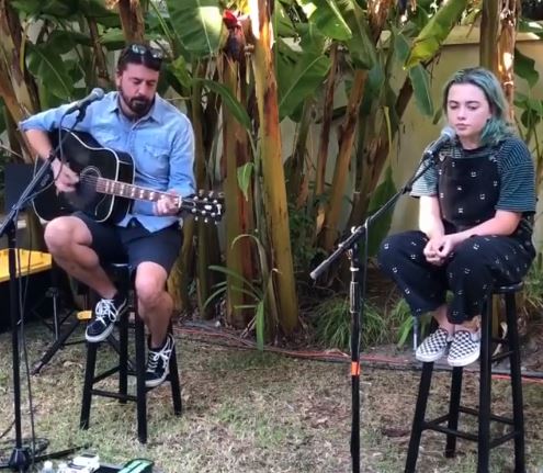 Violet Grohl collaborated with her dad in various music videos