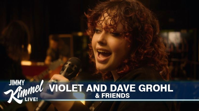 Violet Grohl performed at Jimmy Kimmel Live