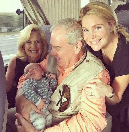 Virginia Williams with her father in law and mother in law